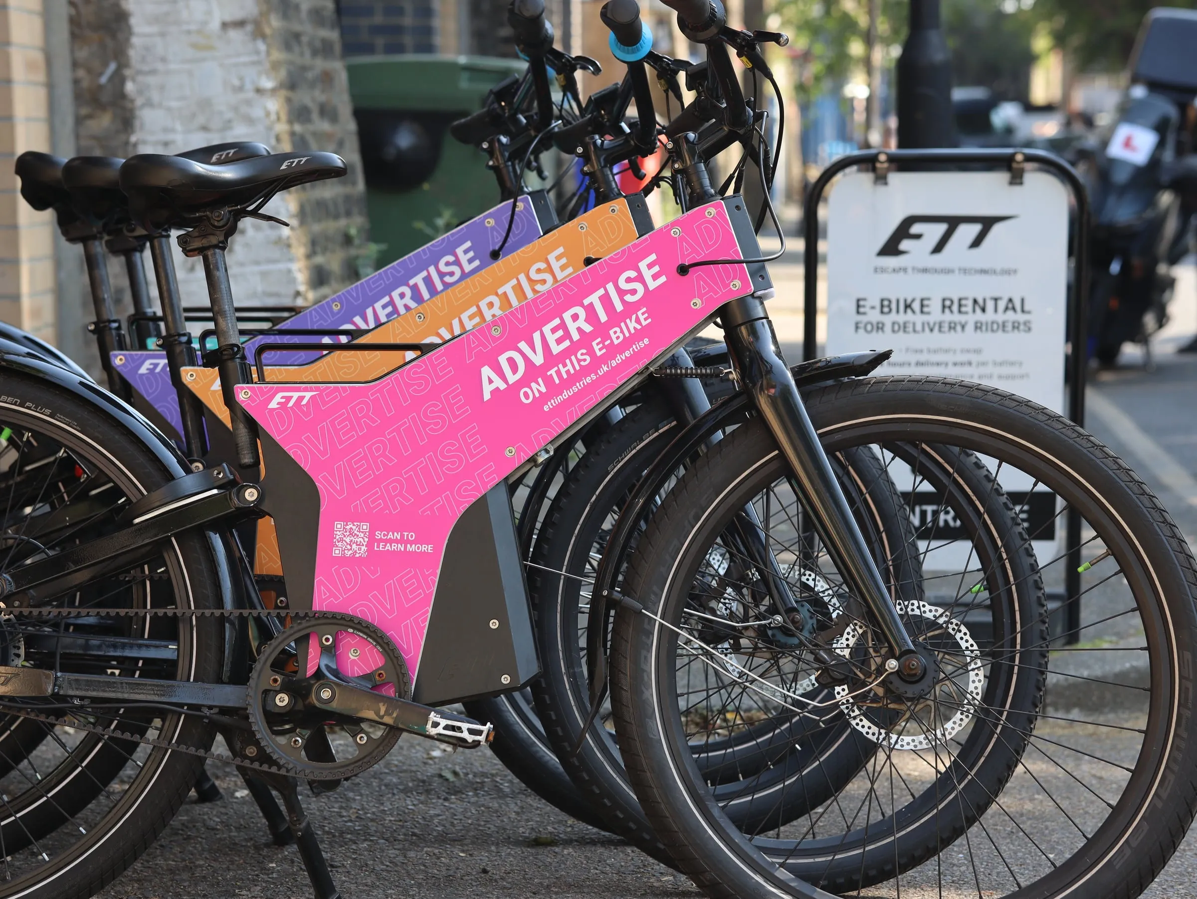 AdRider bikes at the ETT e-bike rental point